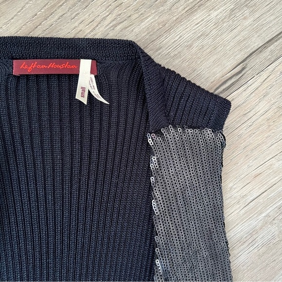 Left on Houston Sequin and Knit Vest​ - Picture 3 of 5